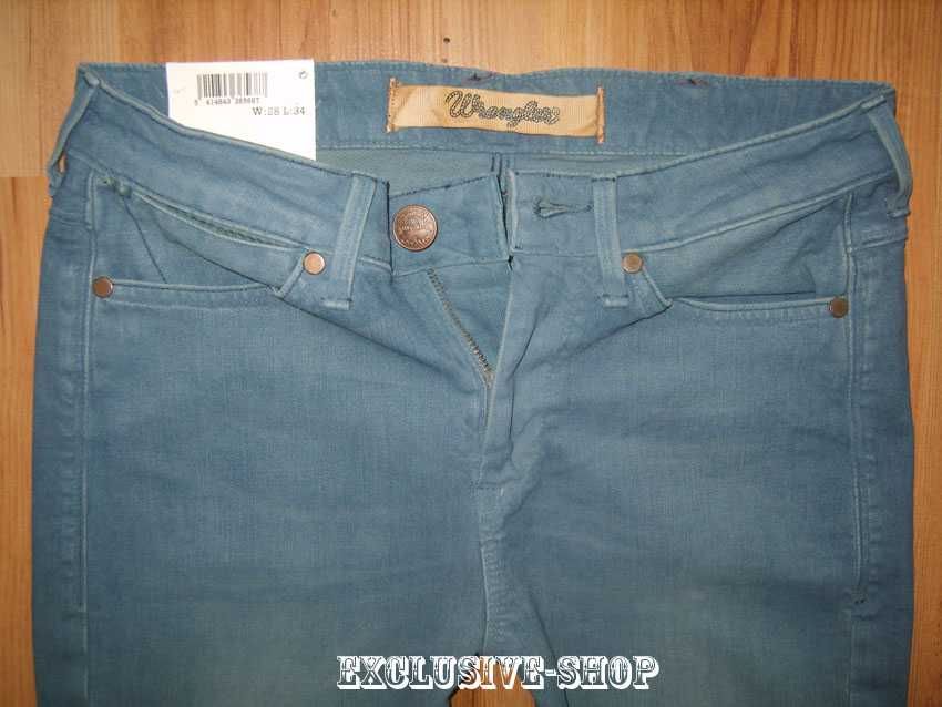 Spodnie granatowe damskie jeansowe Wrangler Jerry , W28 L34 pas 76 cm