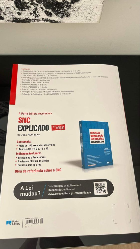 Livro SNC com código de contas