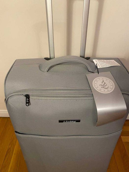 Продам НОВУ валізу L з кодовим замком і 4 колесами – сірий/зелений