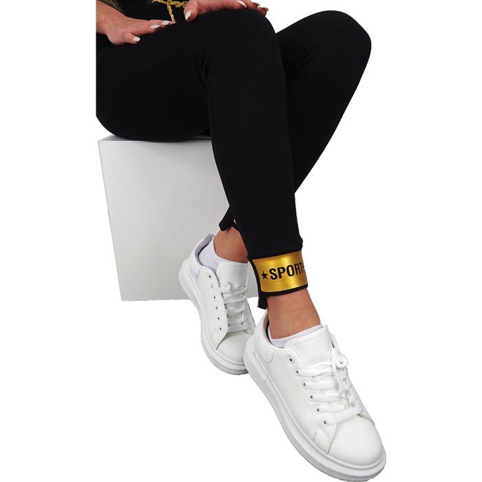 Spodnie damskie 1 szt. ym 019-2nm czarny l/xl