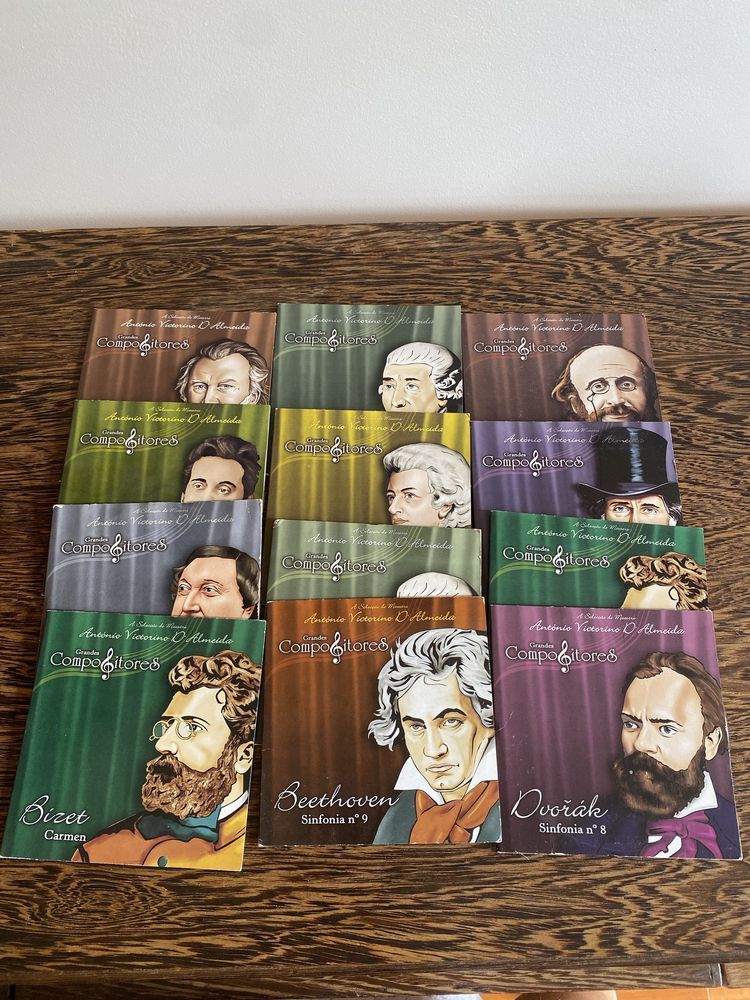 Conjunto 12 CDs “grandes compositores”-Mozart,beethoven…