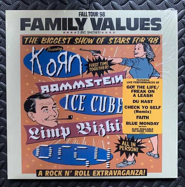 Various ‎– Family Values Tour '98, Korn, Rammstein, Yellow Translucent