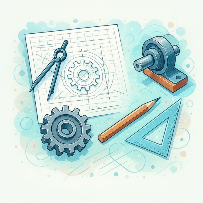 Projekty PKM, analiza MES, grafika inżynierska, modelowanie CAD