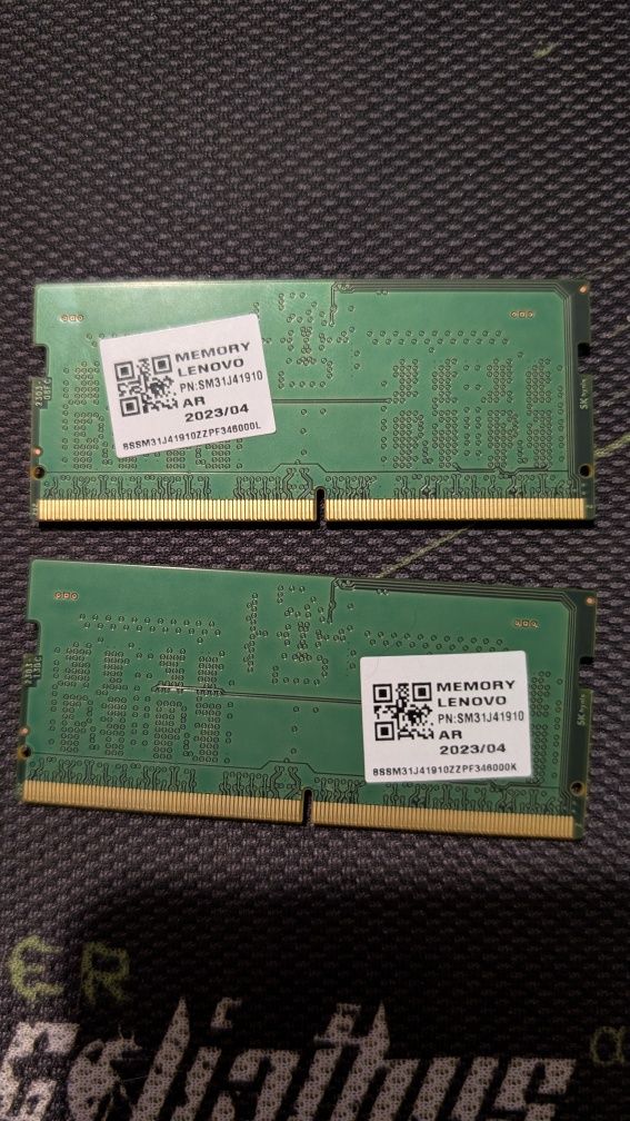 RAM 2 x 8 GB 16gb sodimm ddr5 5600 MHz lenovo pamięć do laptopa