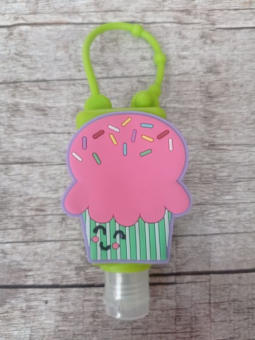 Mała podręczna buteleczka na płyn żel do dezynfekcji brelok ozdobny