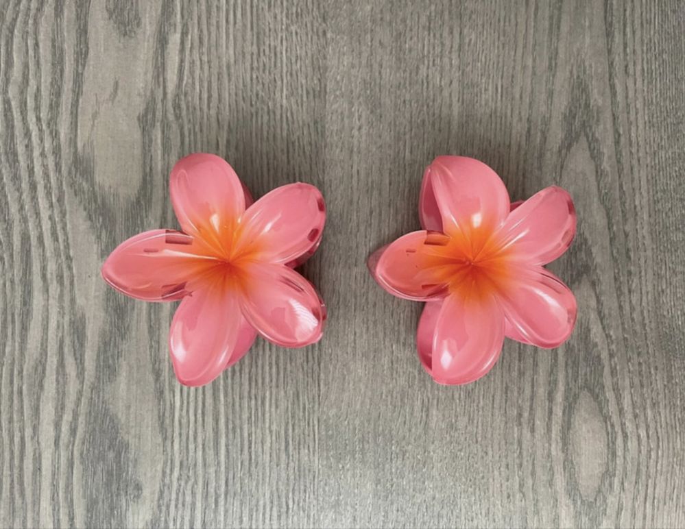 Molas para p cabelo em formato de flor