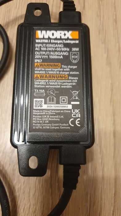 Ładowarka zasilacz Worx WA3750.1  2024!