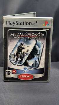 gra ps2 playstation 2 oryginał medal of honor wojna w europie