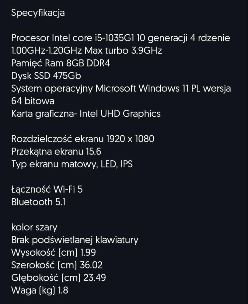 Sprzedam - laptop ASUS