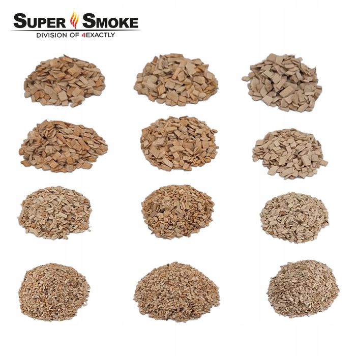 Zrębki Wędzarnicze SuperSmoke OLCHA+BUK KL-10 (9-12mm) Large 10 Litrów