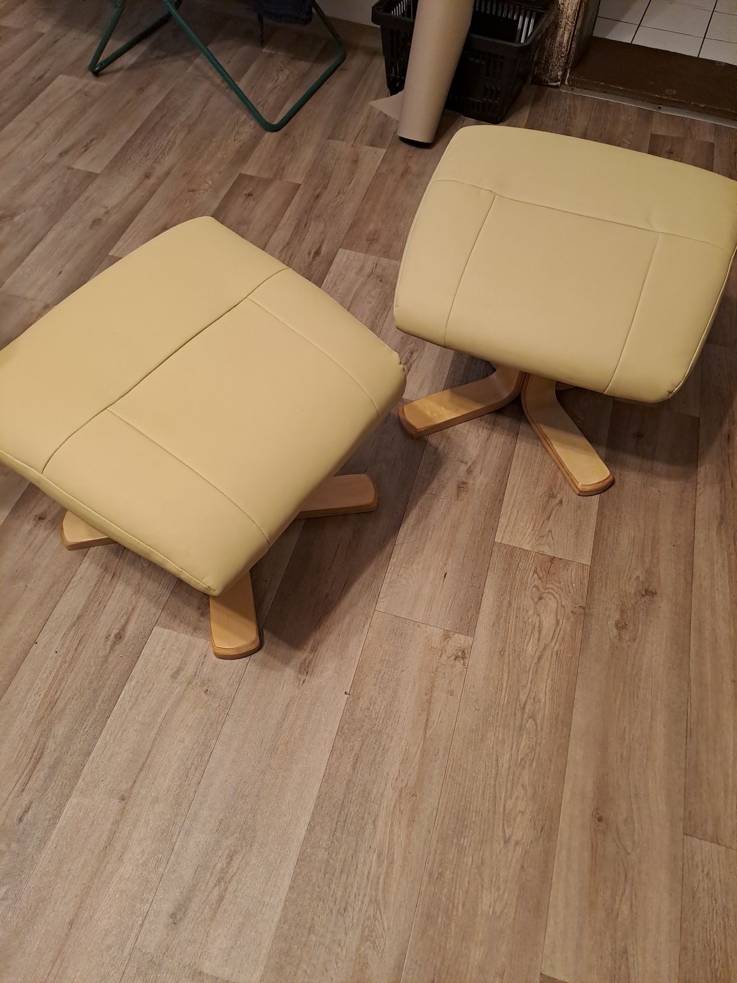 Taboret,krzesło tapicerowane 2x