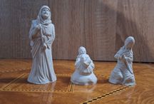 Figurki gipsowe bożonarodzeniowe