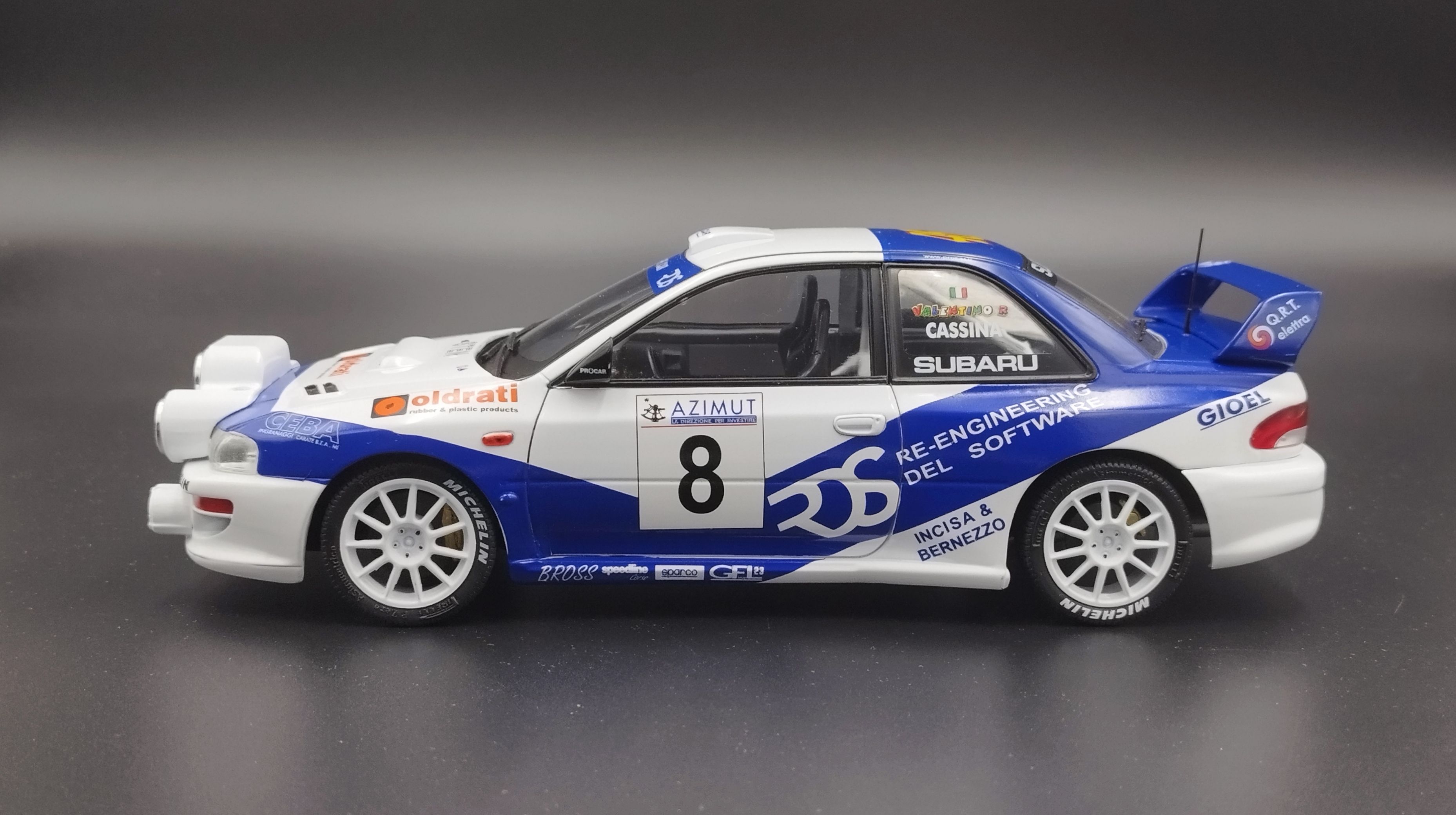 1:18 Solido 2000 Subaru Impreza WRC Monza V.Rossi #8 model nowy