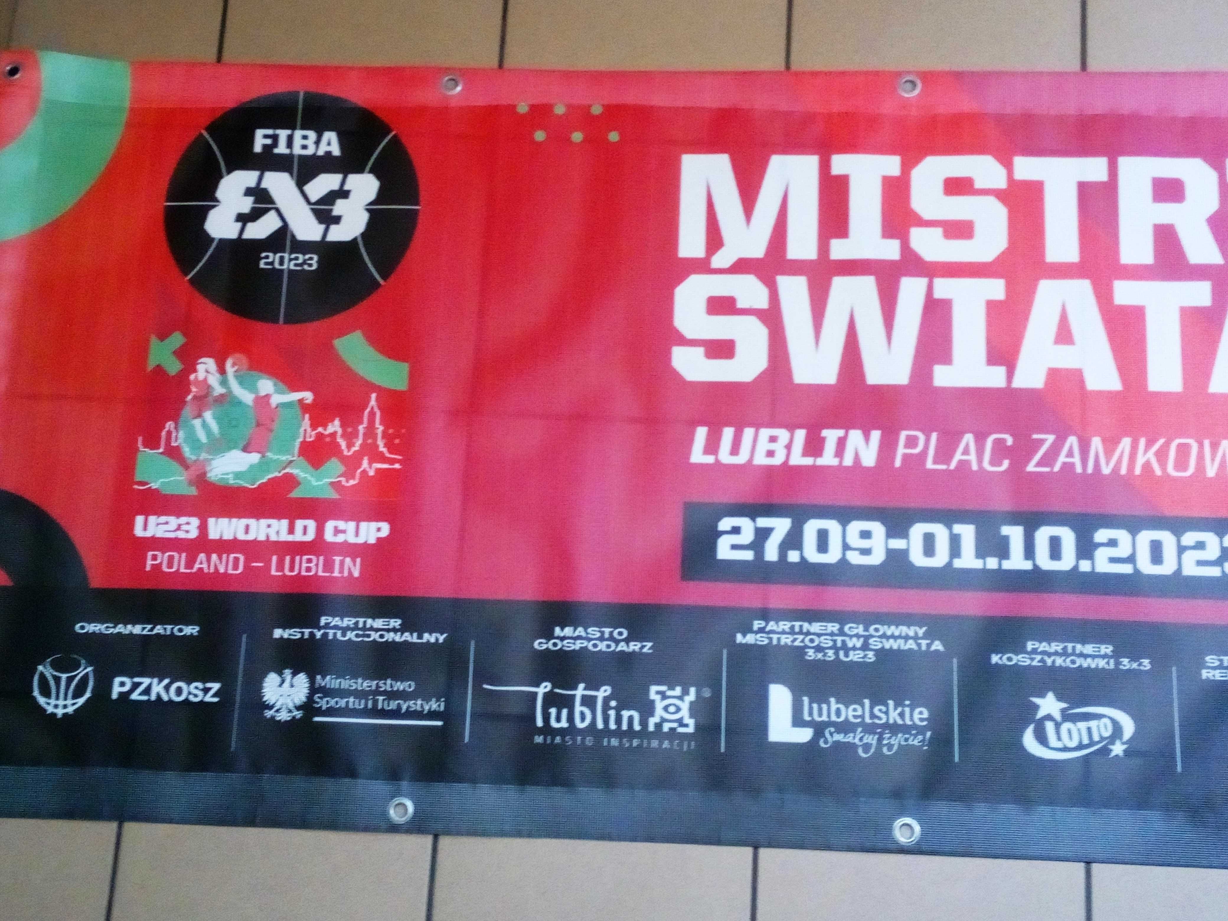 baner sportowy z Mistrzostw Świata 3x3 u 23 w koszykówce