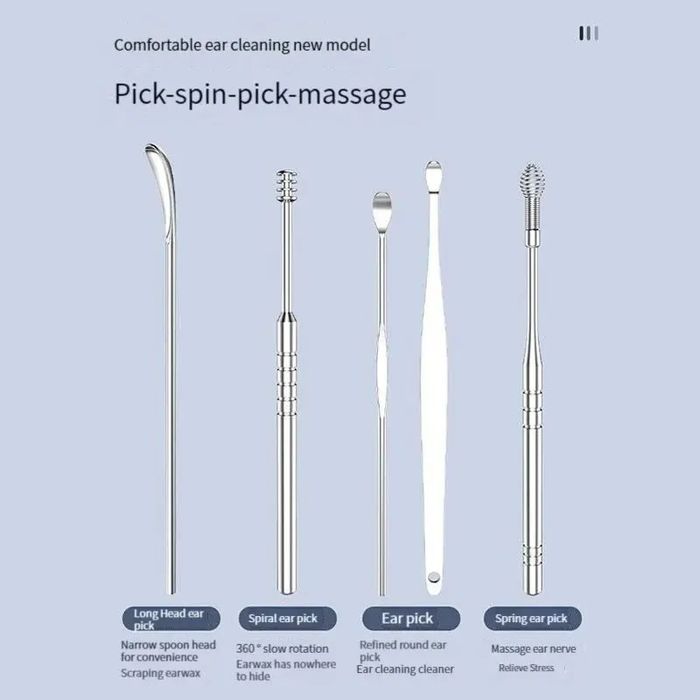 Conjunto de limpeza de ouvidos