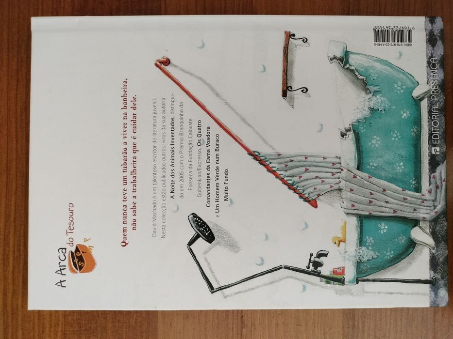 Livro "O Tubarão na Banheira" de David Machado