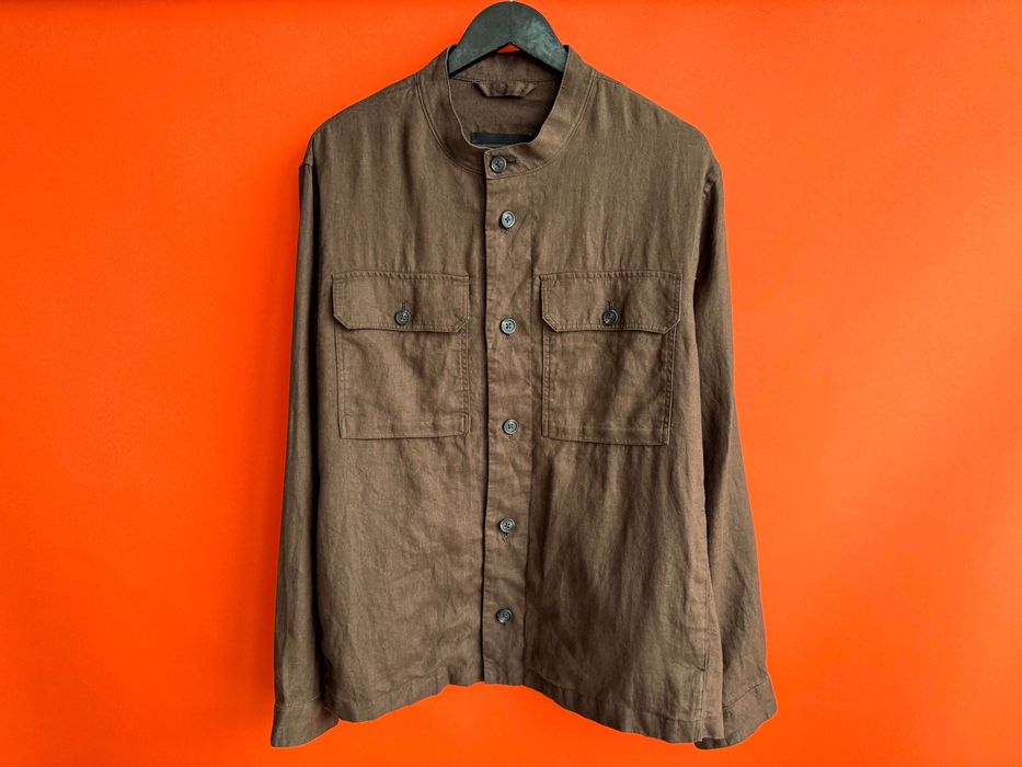 Massimo Dutti Оригінал чоловічаляна сорочка куртка овершот розмір L