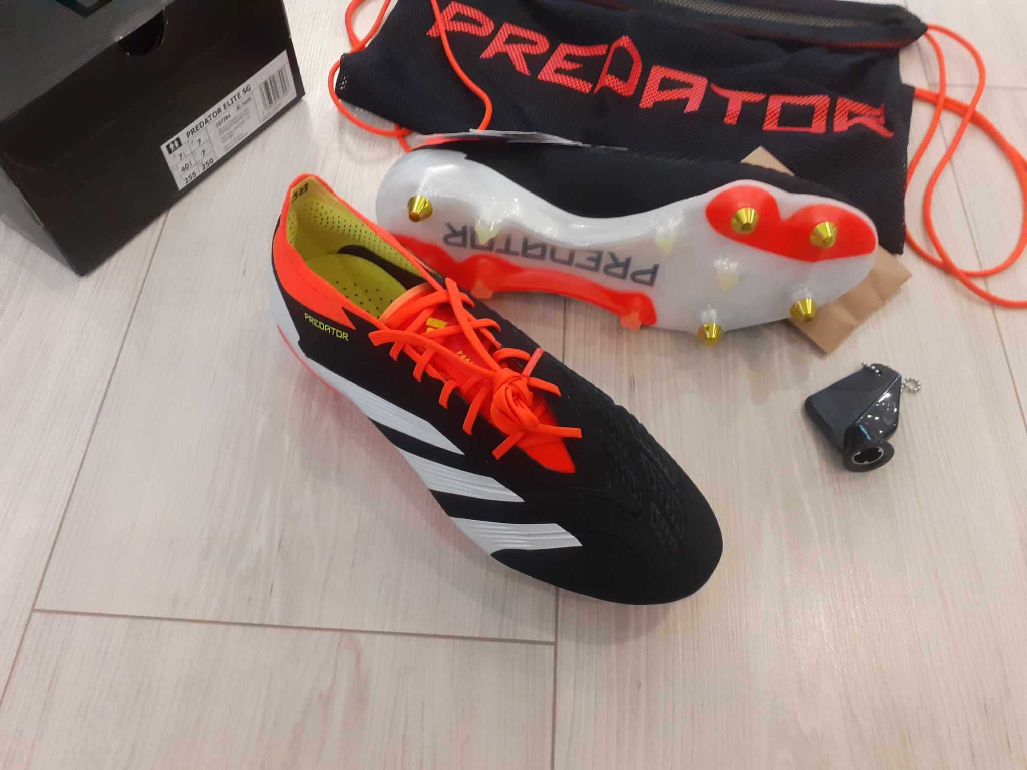 Profesjonalne buty piłkarskie korki Adidas Predator Elite SG r. 40 2/3