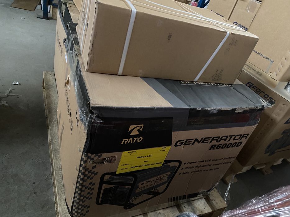 Рамний однофазний генератор RATO R6000D, електростартер