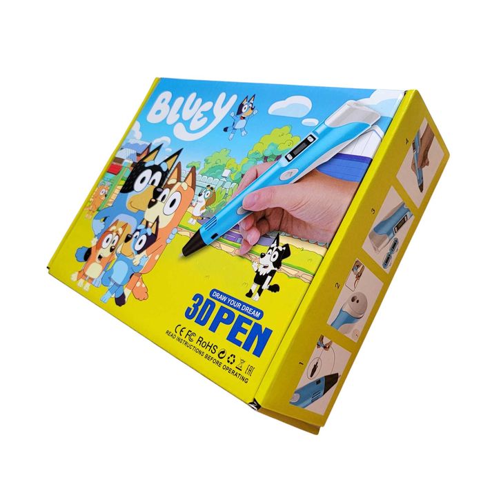 Długopis 3D magiczny pisak plus wkłady BLUEY # 509