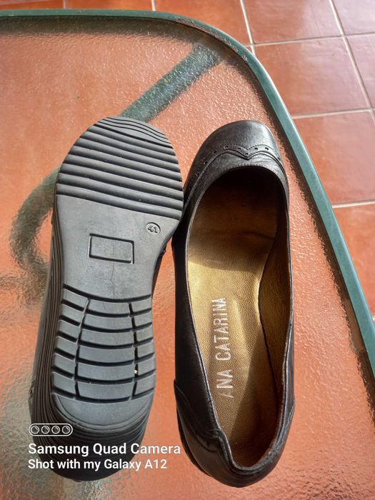 Sapatos de pele pretos, 41