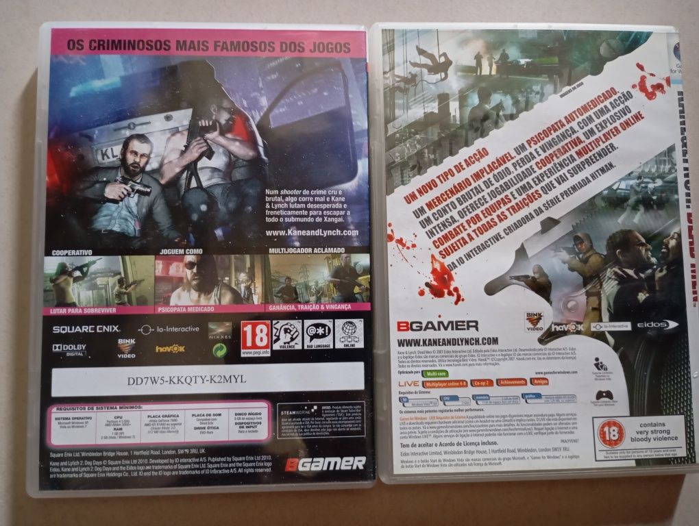 Kane & Lynch - Dead Man e Dog Days Pc cdrom valor para todos