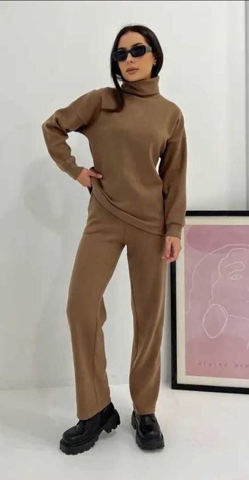 Женский теплый костюм шерсть ангора S