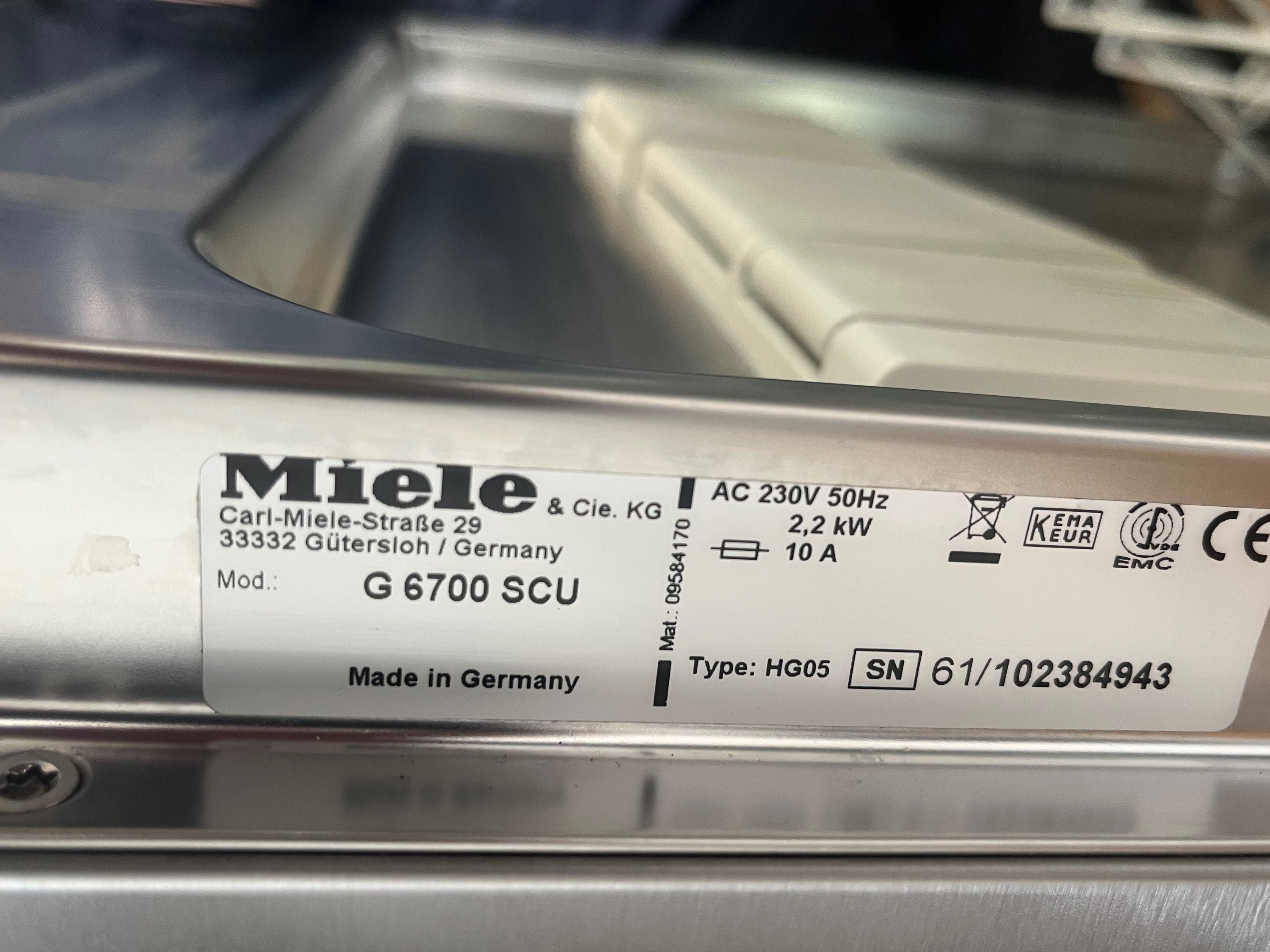 Zmywarka MIELE INOX G 6700 SCU z gwarancją