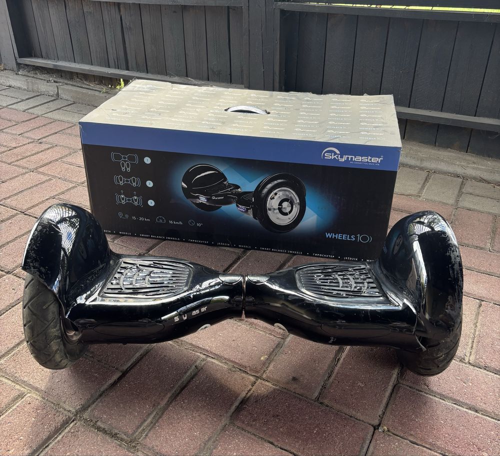 Hoverboard Skymaster Wheels 10" – używany, sprawny czarny jeżdzik