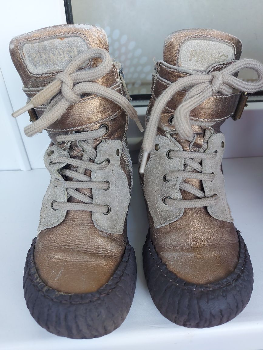 Ботинки унисекс primigi кожаные 16см по стельке Италия