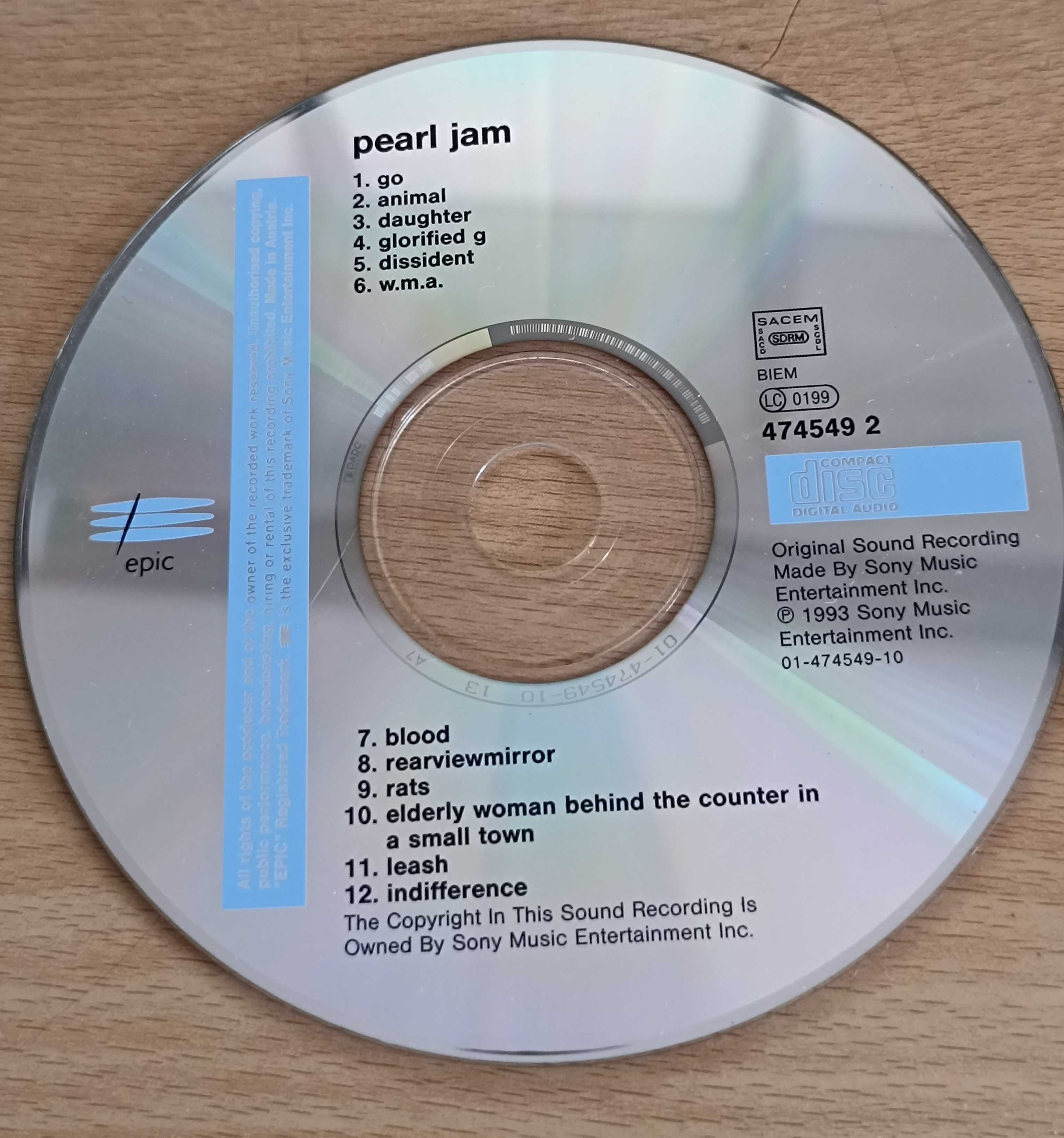 2 CDs Pearl Jam : Ten e Vs.