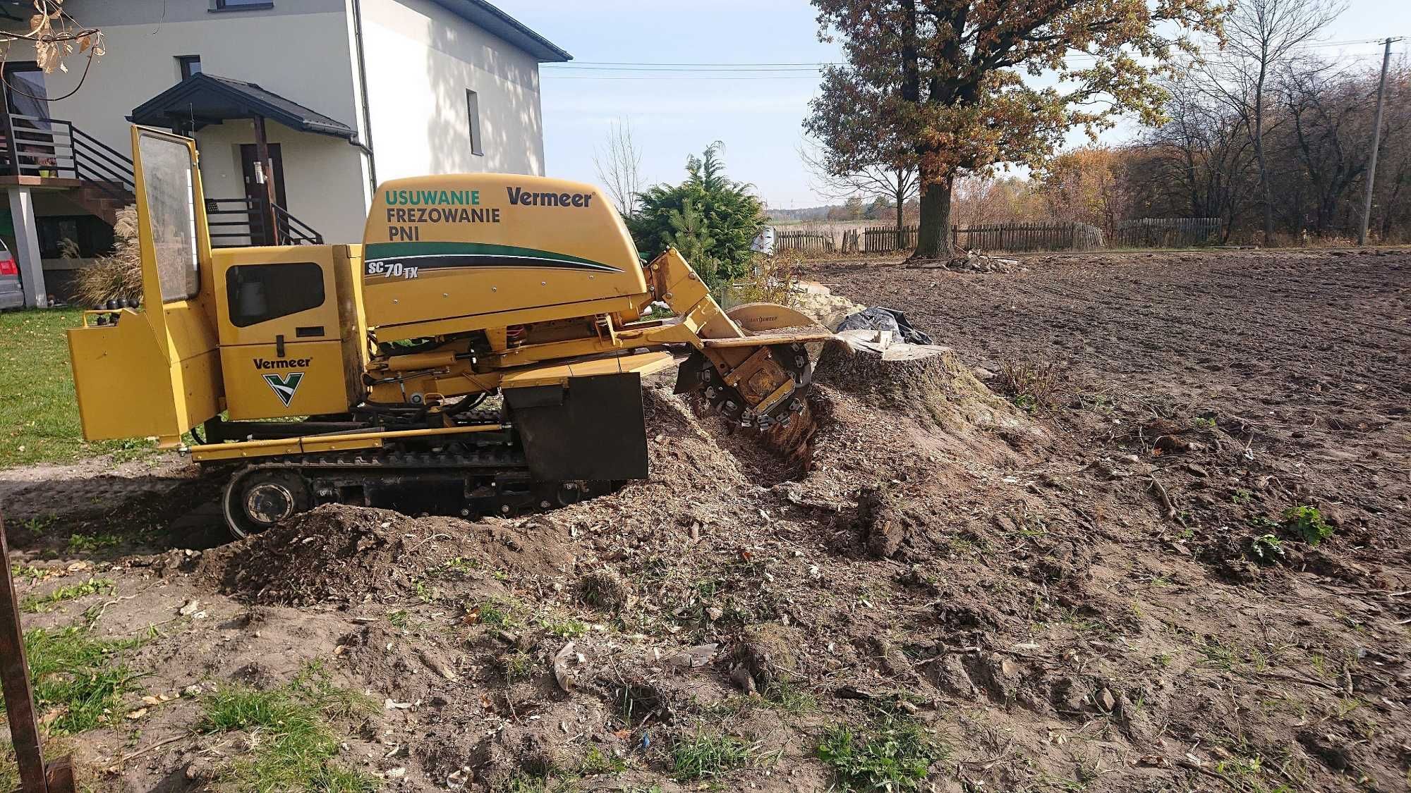 Usuwanie Frezowanie Pni Karczowanie Frezarka Karp Korzeni DrzewMulczer