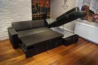Кожаный диван со спальным местом и коробом "Etap Sofa" Европа 200303