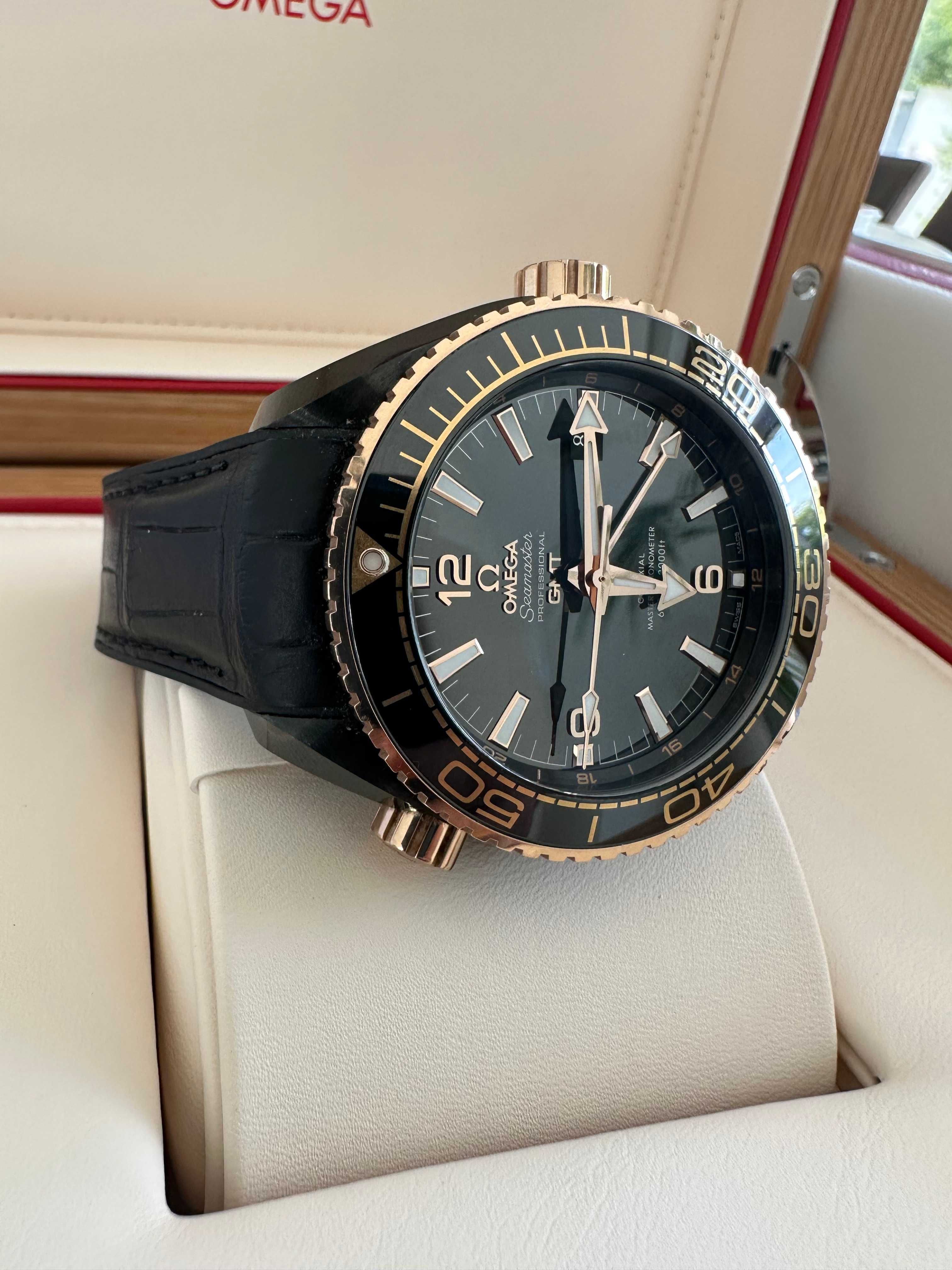 Omega Seamaster Planet Ocean Deep Black Złoto 18K