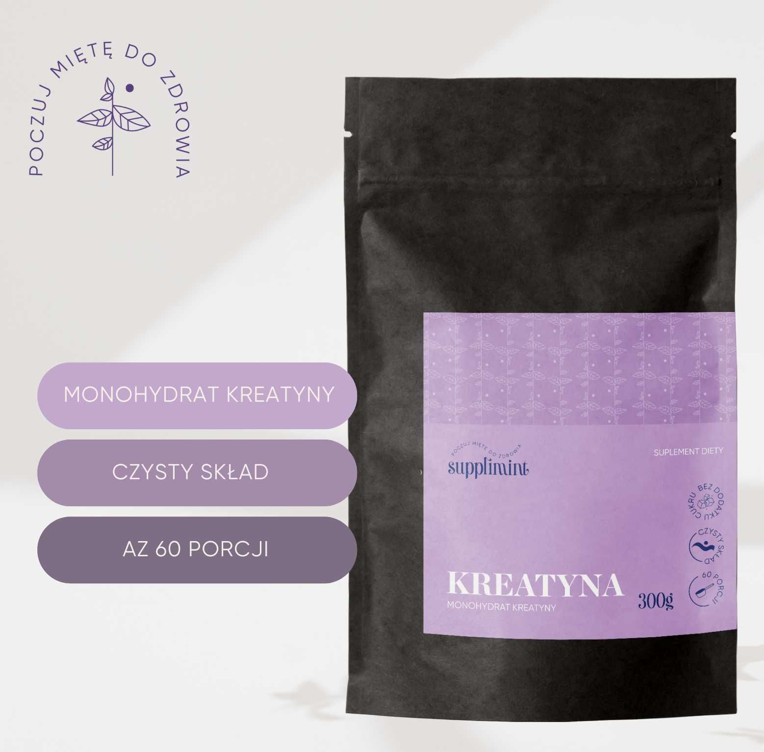 Supplimint monohydrat kreatyny 300g pomarańcza