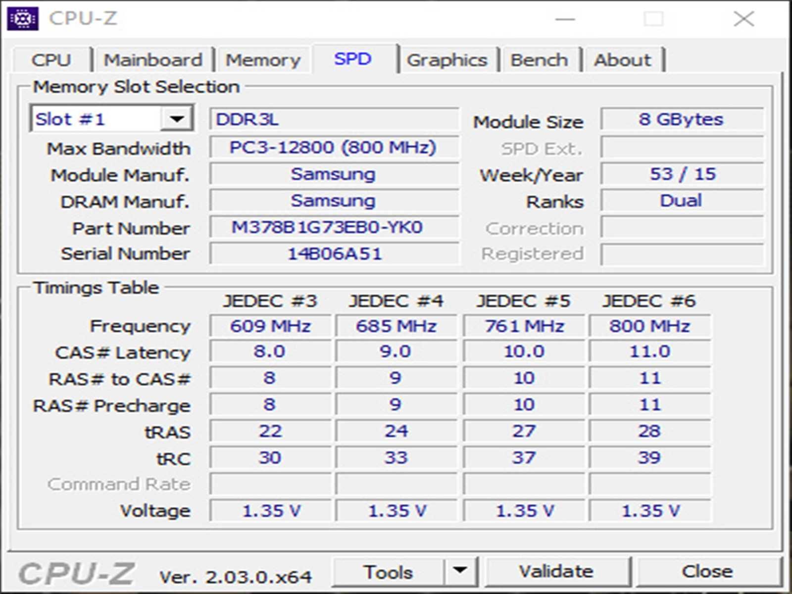 DDR3 8GB Samsung 12800 L -Komputer