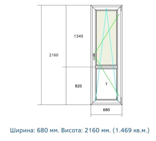 Дверь балконная Rehau