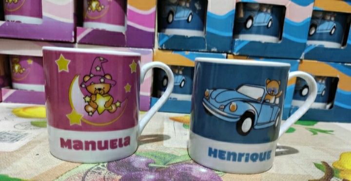 Caneca para menina, menino ou do porto novas