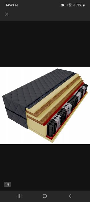 Materac 200x90 Grafitowy