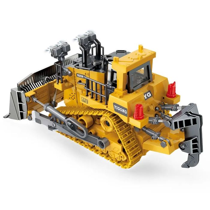 Бульдозер на радиоуправлении на пульте Бульдозер на радіокеруванні