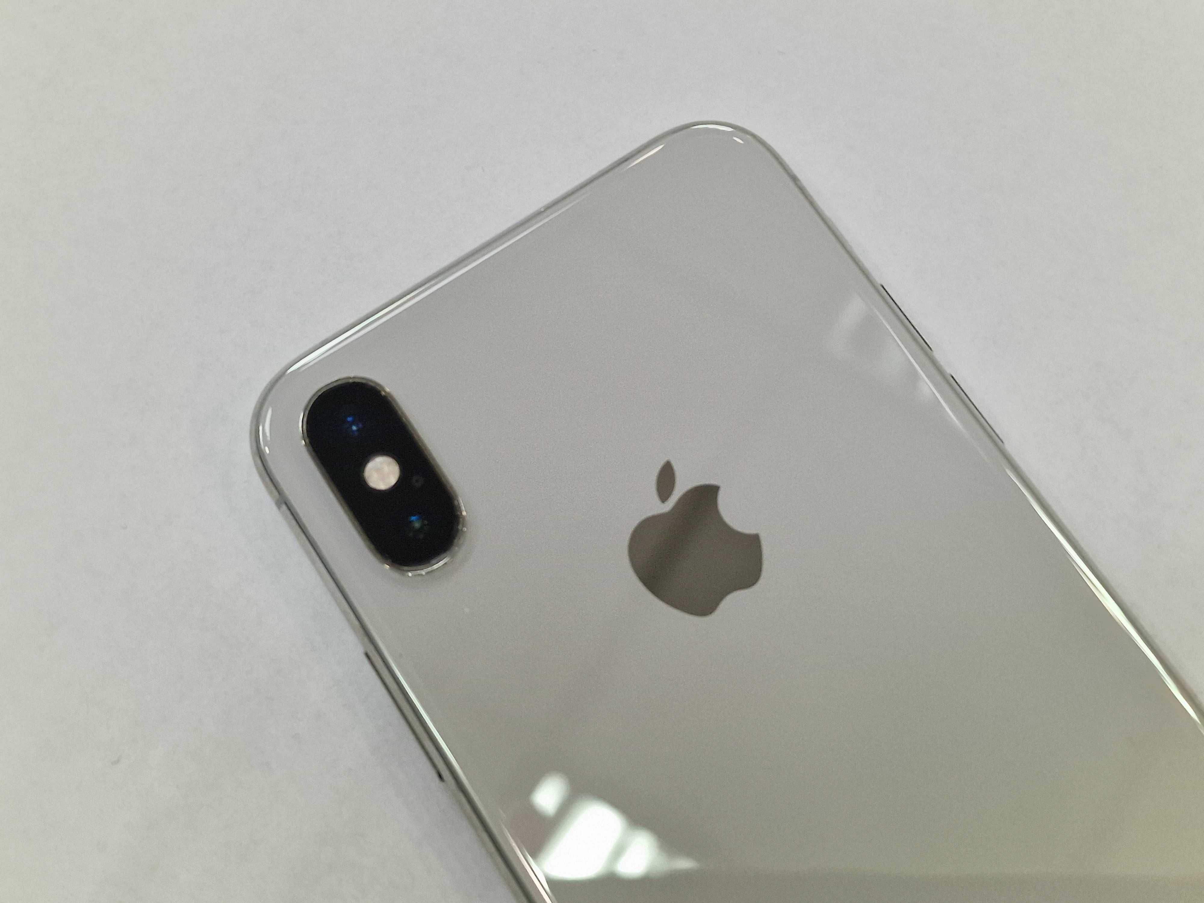 Iphone XS 64GB/ Silver/ Bateria 100%/ BDB/ Gwarancja