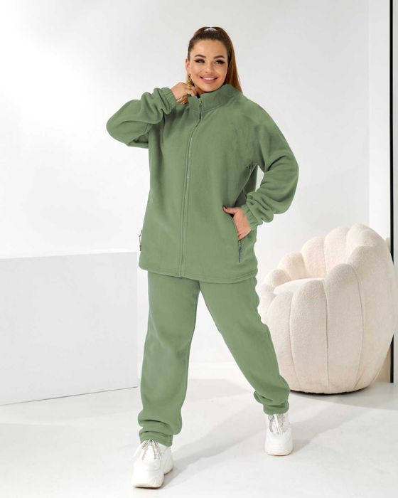 Дуже теплий спортивний прогулянковий флісовий костюм жіночий