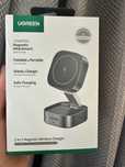 Ładowarka indukcyjna Qi 2w1 Ugreen W256 do iPhone, AirPods, 20W