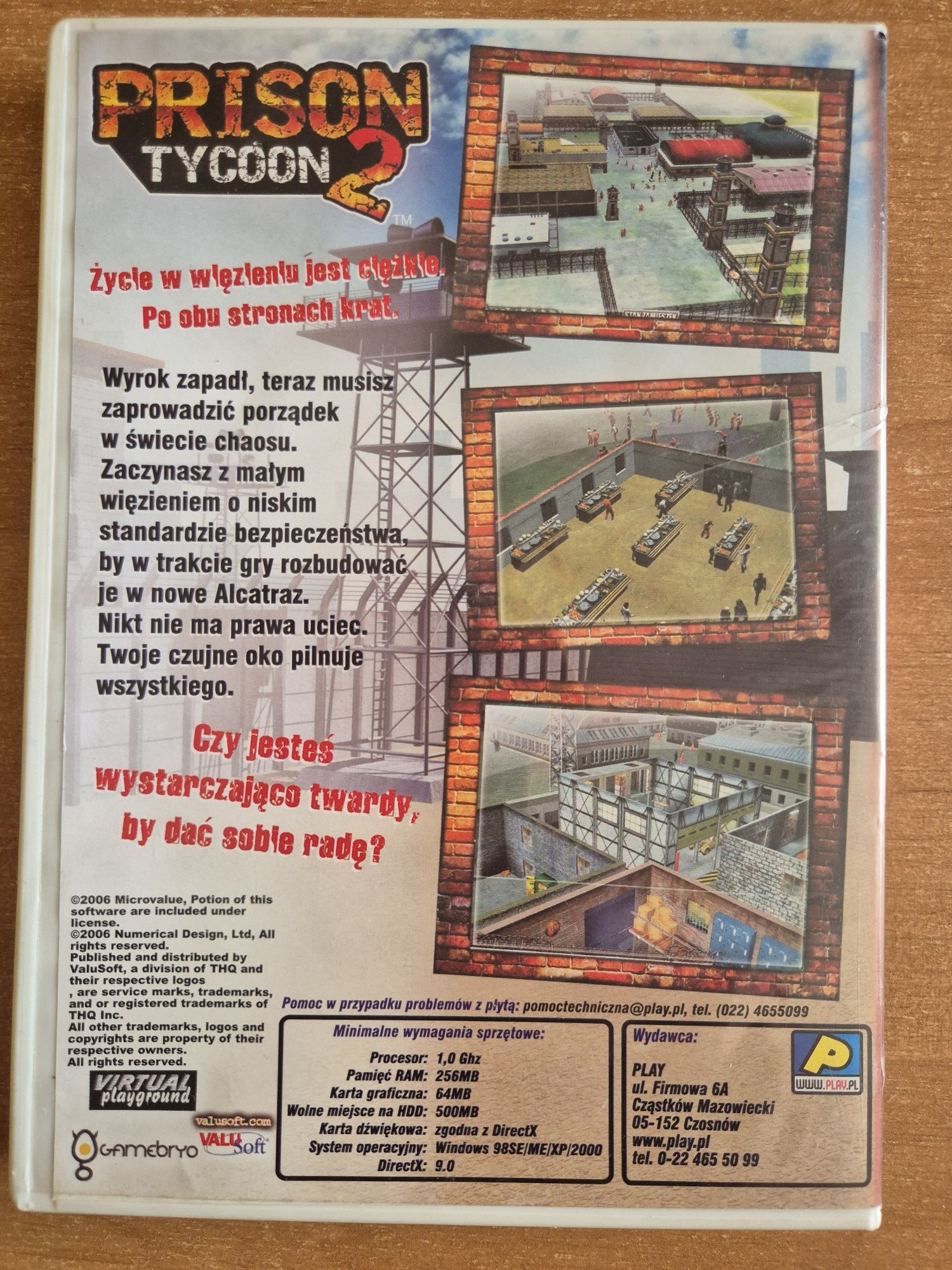 Gra komputerow Prison Tycoon 2 pełna polska wersja retro