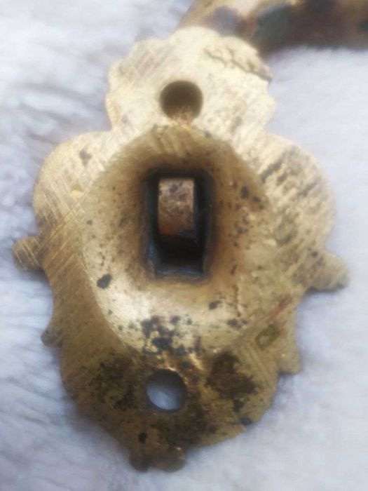 Комплект антикварных бронзовых ручек от пианино XIX века, оригинал