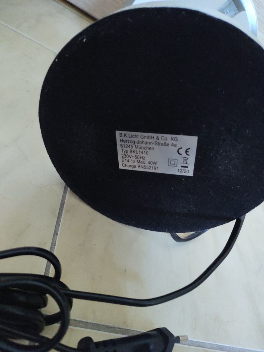 Lampka biurkowa gabinetowa Grzybek ściemniacz Loft Vintage niemiecka