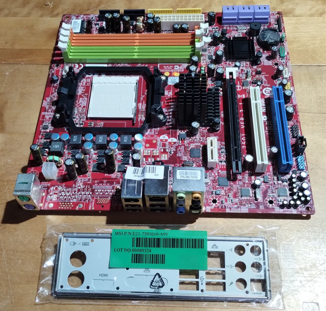 Płyta główna mATX  MSI MS-7501 ver 3.1  AM2