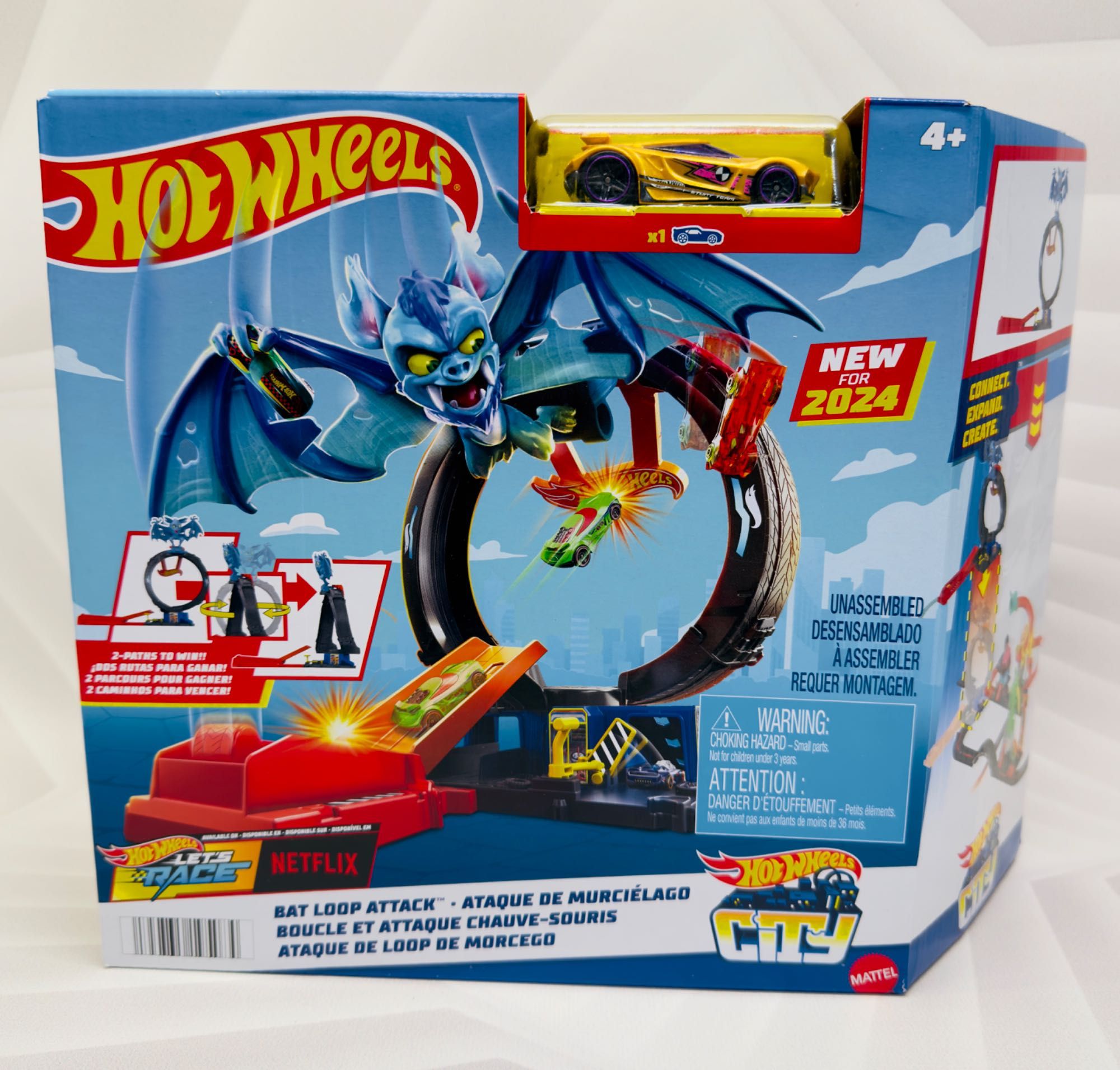 Трек Хот Вілс Кажан на шиномонтажі Hot Wheels Bat Loop Attack