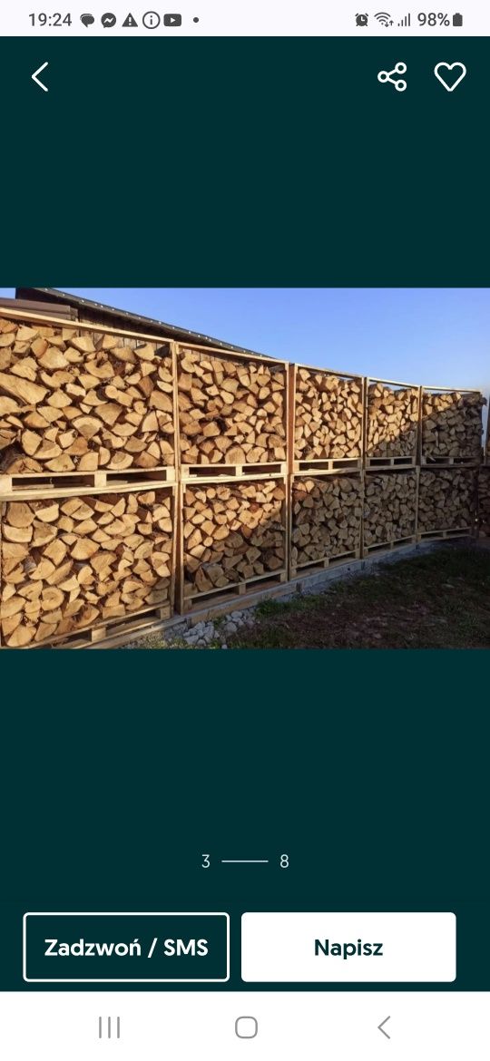 Drewno sezonowane ,kora,ziemia