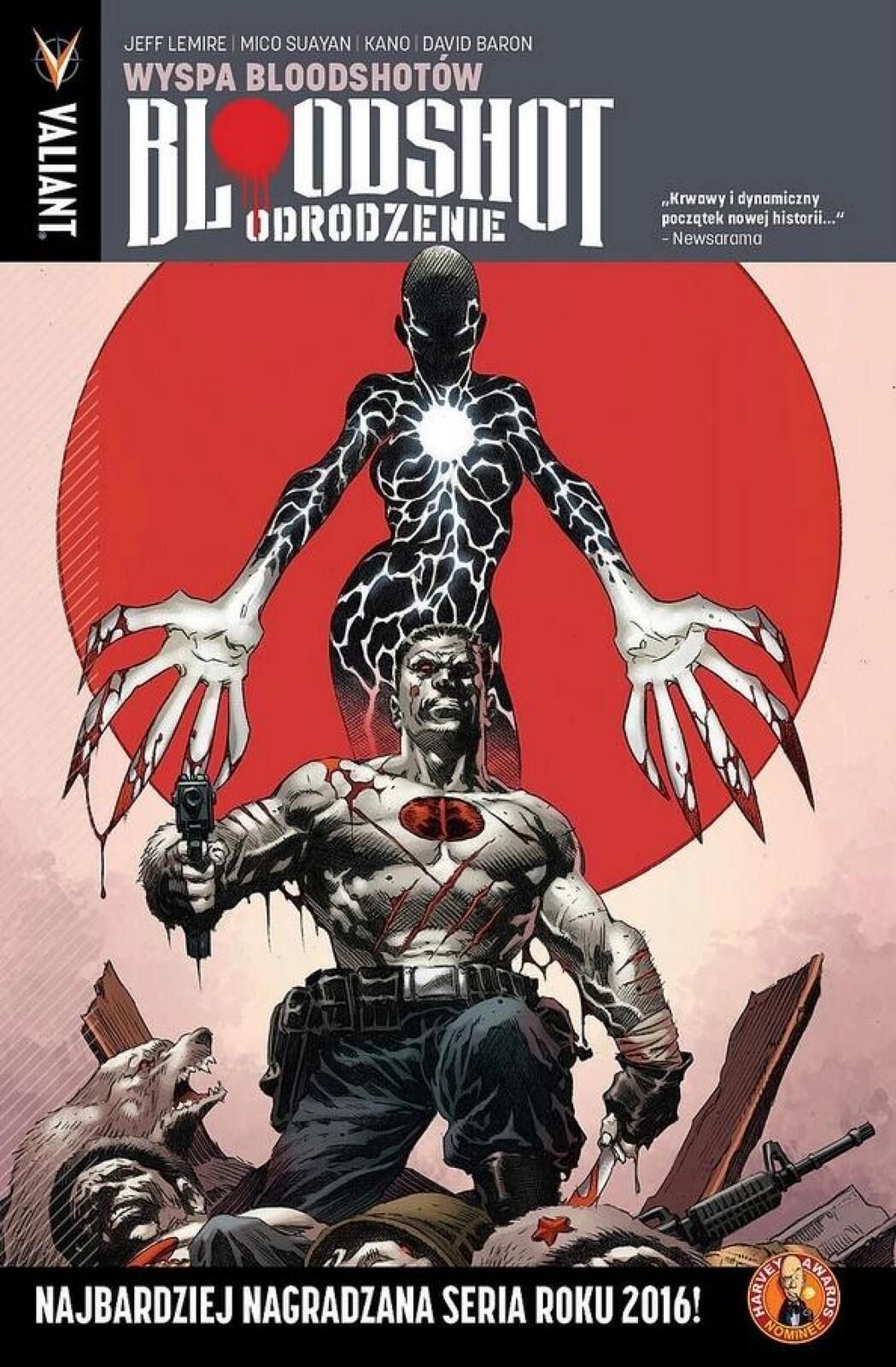 Bloodshot Odrodzenie T.4 Wyspa Bloodshotów KBoom Jeff Lemire, Lewis